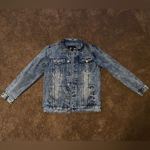 Blue Jean Jacket (Power To The People) On Back